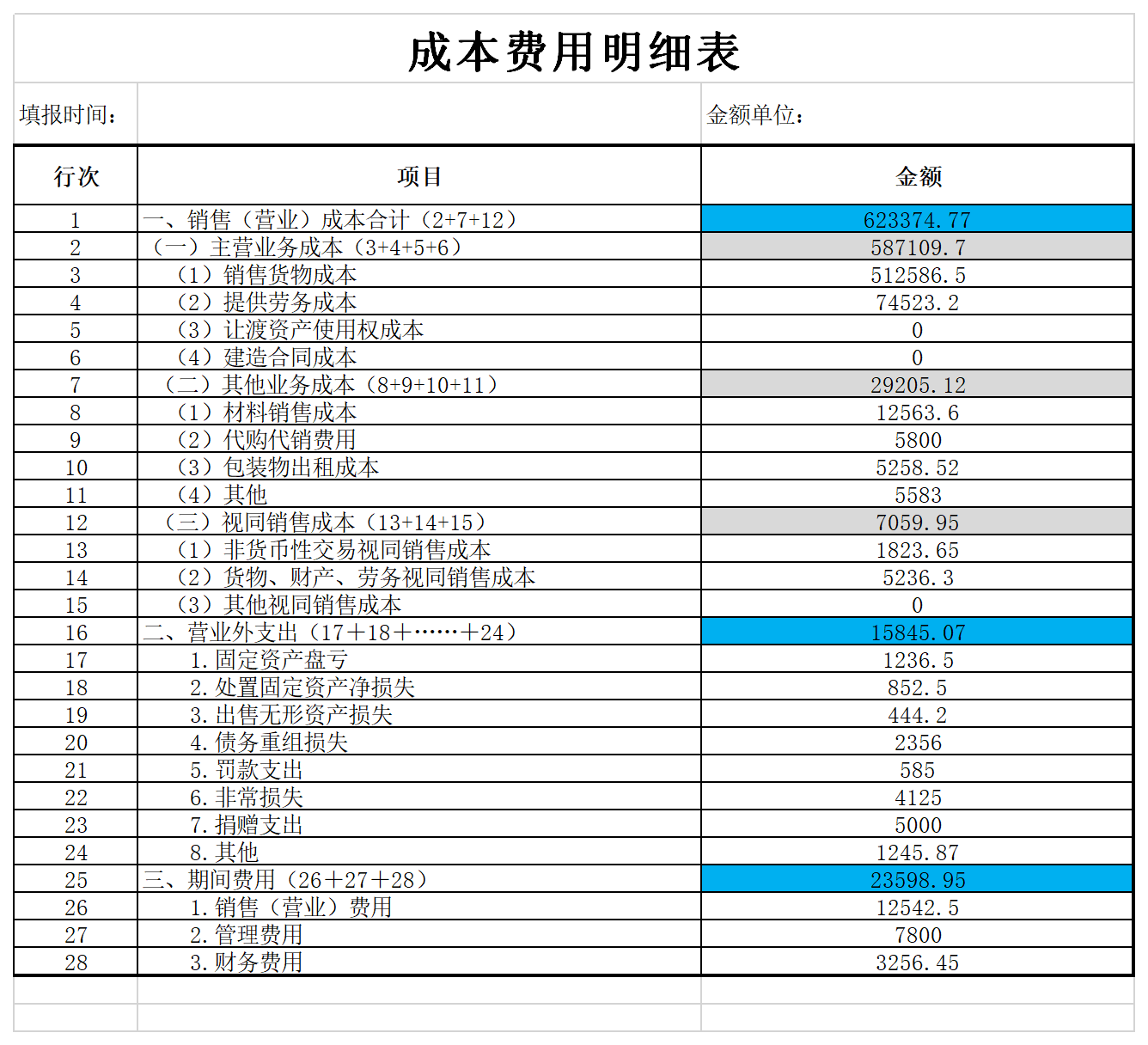 成本费用明细表：深度解析与 Excel 高效应用秘籍及下载福利